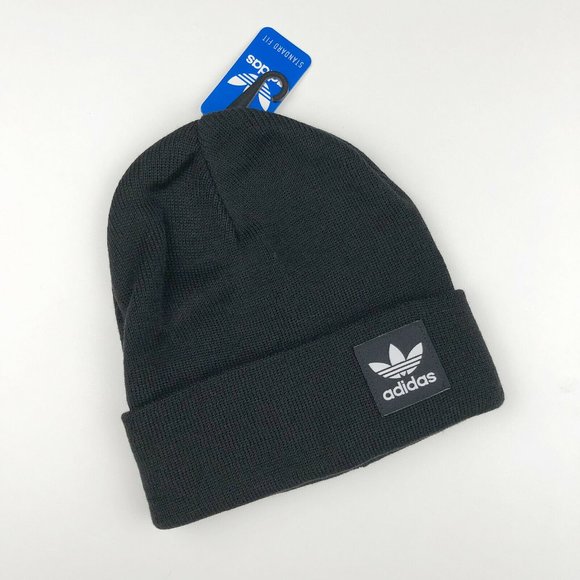 adidas original trefoil black beanie